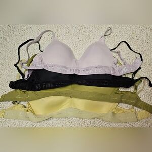 VS PINK  •  Set of 4 T-Shirt Lightly Lined Wireless Bras, Size 36C